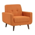 thumbnail image 2 of OakvillePark Darcel Textured Fabric Upholstered Living Room Chair, Orange, 2 of 5