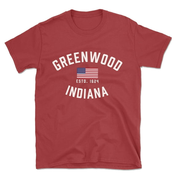 Greenwood Indiana Patriot Men's Cotton T-Shirt