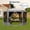 Grey, variant on Accreate One-Push 13ft . 6-Sided Outdoor Canopy Tent Featuring Removable Roof Canopy And Wind Cloths. Versatile Shelter For Backyard Parties. Camping And Outdoor Events