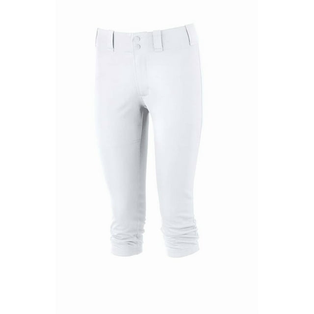 Pantalón de softball Mizuno Prospect para mujer blanco de poliéster