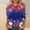 #0024-Red, variant on Patriotic Tops for Women Crew Neck Gradient Pattern Independence Day Tees Relaxed Fit Blouses Gift