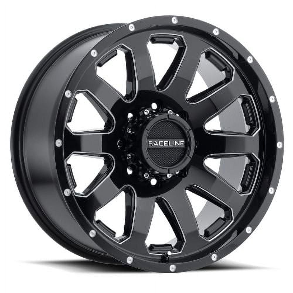 20" Black With Natural Accents 938M Enforcer Wheel by RaceLine 938M-29060-12