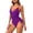 Dark Purple, variant on QHFBli Women One Piece Swimsuits Tummy Control Bathing Suits Sexy Ruched Swimwear