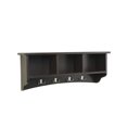 thumbnail image 3 of Alaterre AScA04cL Shaker cottage coat Hooks with Storage, chocolate, 3 of 4