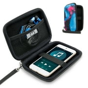 Hard iPod Travel Case by USA Gear - Heavy Duty Weather & Scratch Resistant Exterior