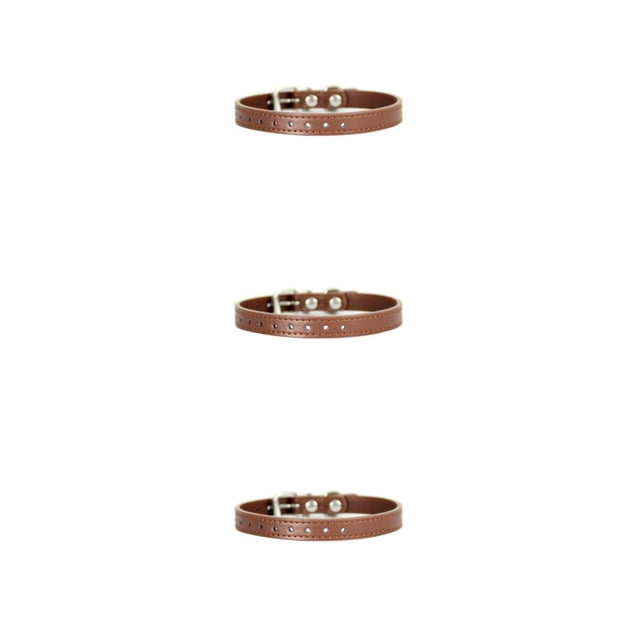 Greeniant ajustable de PU, y práctico para las necesidades de parto de perros, Collar de parto para perros recién nacidos, Collar de café Type1 NO1