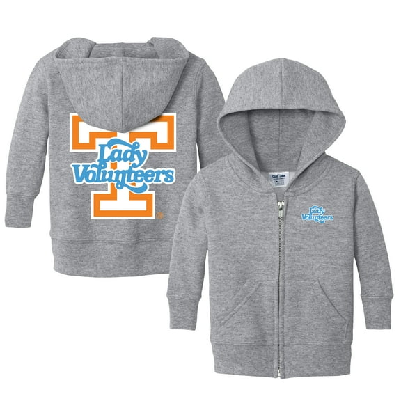 Infant Chad & Jake Heather Gray Tennessee Volunteers Lady Vols Logo Full-Zip Hoodie