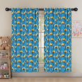 thumbnail image 5 of Blackout Kids Curtains,Excavator and Road Barrier Blue Pattern Children's Insulated Curtains Set Of 2,Bedroom Essentials,Toddler Room Decor 52"x63", 5 of 5