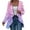 Pink, variant on Women's Christmas Cardigan Fashion Casual Long Sleeve Plaid Snowflake Printed Open Front Outerwear Top for Holiday Celebrations & Daily Casual Styling Red M