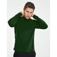 thumbnail image 4 of SSLR Turtleneck Thermal Shirts for Men Long Sleeve Shirts Fleece Lined Tops Mock Neck Base Layer, 4 of 7