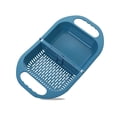 thumbnail image 5 of Moyic Escurridor portátil plegable antiadherente limpieza de verduras colador colador de cocina accesorios con hebilla amarillo Azul 2piezas Moyic CBP190609, 5 of 5