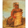 thumbnail image 2 of George Catlin 20x24 Black Ornate Framed Double Matted Museum Art Print Titled: La-Kee-Too-Wi-Ra-Sha, Little Chief, a Tapage Pawnee Warrior (1832), 2 of 5