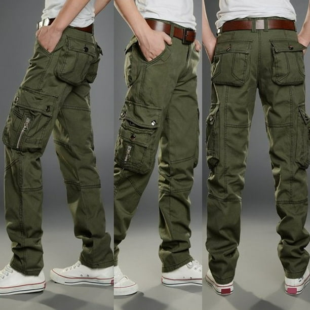 Outdoor Sports Pants Multi-Pocket Overalls Casual Pants Hiking Trousers ...