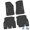 Black w/ Light Blue Insert, variant on Flextread Floor Mats for 18-24 Jeep Wrangler JLU - Mopar Licensed Factory Fit - Black w/ Red Rubicon Insert - 100% Made in USA