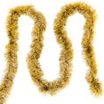 thumbnail image 3 of FNNMNNR 33FT Christmas Tinsel Garland 33 Ft. Sparkly Streamer Xmas Tree Decor Hanging Holiday Tinsel Valentines Happy Birthday New Years Wedding Party Proposal Indoor Outdoor Ornament (Go, 3 of 4