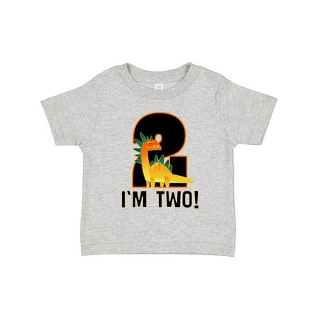 

Inktastic 2nd Birthday Dinosaur Party Outfit Boy Gift Toddler Boy Girl T-Shirt