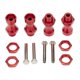 thumbnail image 5 of Bewildely Adaptadores hexagonales RC de 4 piezas, 12mm a 17mm, pieza de neumático de rueda resistente, accesorio de modificación resistente, rojo 2Conjunto, 5 of 6