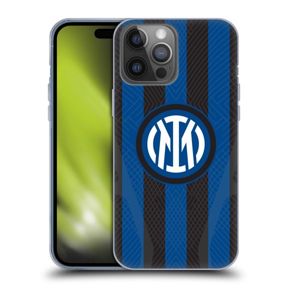 Head Case Designs Officially Licensed Inter Milan 2022/23 Crest Kit Home Soft Gel Case Compatible with Apple iPhone 14 Pro Max