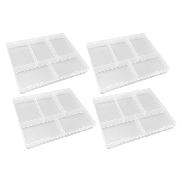 Caja de Almacenamiento de plástico Sunnimix Organizador de 4 uds para Cuentas y cosméticos