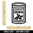 thumbnail image 2 of Can of Beans Self-Inking Rubber Stamp Ink Stamper - Brown Ink - Mini 1/2 Inch, 2 of 7