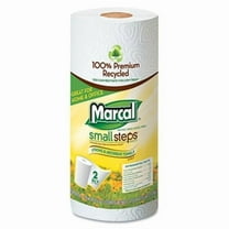 Marcal Small Steps  100% Premium Recycled Roll Towels- 9 x 11- 60 Sheets/Roll- 15/Carton