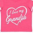 thumbnail image 4 of Inktastic I Love My Grandpa in White Chalk Heart Boys or Girls Toddler T-Shirt, 4 of 5
