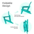 thumbnail image 6 of Aoodor Outdoor Folding Adirondack Chair 33.4x29.5x37.2 Inch, 6 of 9