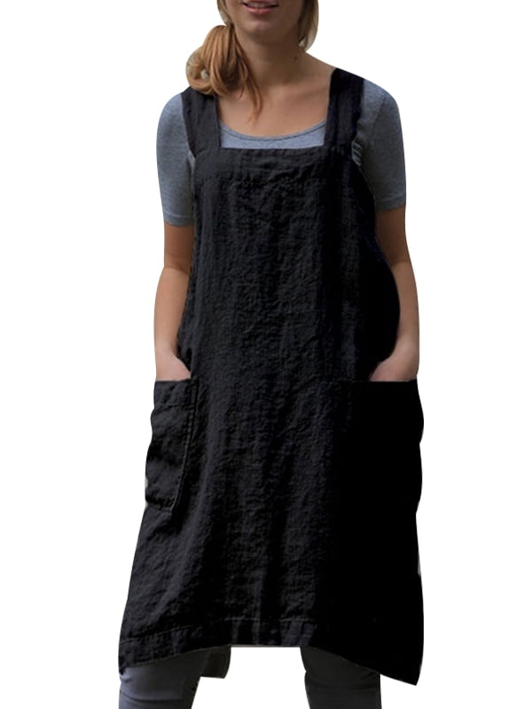 dungaree cotton dress