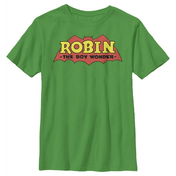 Boy's Batman Robin The Boy Wonder  Graphic Tee Kelly Green Small