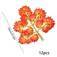 thumbnail image 3 of Ramas de hojas de arce rojas de imitación, hojas falsas, flores de seda decorativas, ramas secas, 3 of 6
