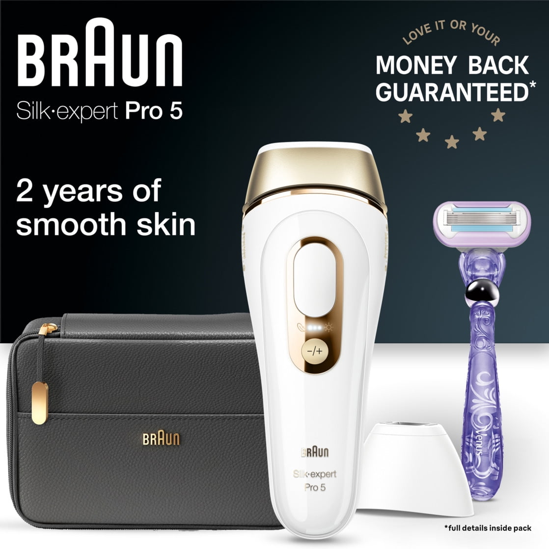 Braun IPL Skin Expert, At-Home Laser Facial Hair Removal