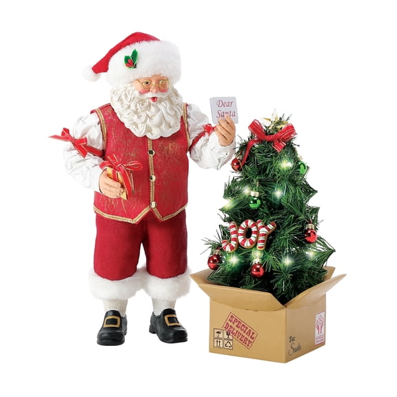 Department 56 Possible Dreams Santa Pop-Up Tree Christmas Figurine 10.5in H