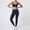 Navy(Sports Bra+Pant), variant on PISONIC Women 2 Piece Two-Piece Contrast Trim Yoga Set, Double Strap Square Neck Padded Sports Bra & High Waist Butt Lifting Full Length Leggings, Workout Gym Activewear Outfit