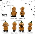thumbnail image 3 of HUASHENG 3Pcs Halloween Pumpkin Ornaments Fun Doll Centerpiece For Holiday Decor Miniature Pumpkin Sculptures For Halloween Decoration Stable Design For Desktop Use, 3 of 5