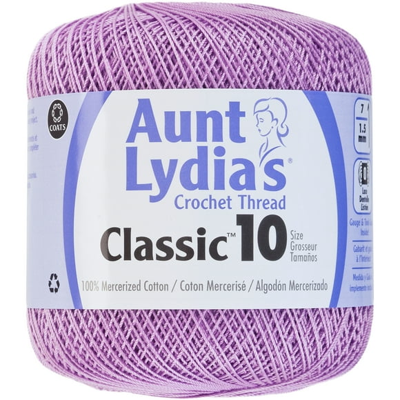 Aunt Lydia's Classic Crochet Thread Size 10-Wood Violet