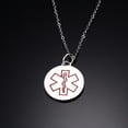 thumbnail image 3 of Collar Colgante Estampado Cruz Cadena 20 Pulgadas Plata Mujer Accesorio rojo, 3 of 7