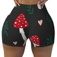 thumbnail image 2 of Fotbe Amanita Mushroom Shorts Sin Costuras – Shorts Deportivos de Cintura Alta para Mujer, Elásticos para Gimnasio, Yoga, Running o Ciclismo-Small, 2 of 8