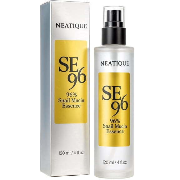 Advanced Snail 96% Mucin Power Essence 120ml, Neatique SE96 Hydrating & Repairing Snail Mucin Serum for Face with Snail Secretion Filtrate for Wrinkles & Dull Skin & Fine Lines, 4 fl.oz