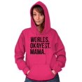 thumbnail image 3 of Worlds Okayest Mama Mothers Day Mom Hoodie Sweatshirt Women Brisco Brands M, 3 of 5