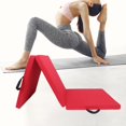 thumbnail image 6 of Three Fold Folding Exercise Mat Foldable Yoga Mat Gym Men Women with Carrying Handle for Training Yoga Gymnastics Tumbling Martial Arts Red, 6 of 8