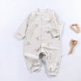thumbnail image 2 of CAUYDY Baby Girls Sleepers Newborn Clothes 3 6 9 Months 1T 2T Fall Winter Preemie Long Sleeve Romper Infant Girl Comfy Pajamas Toddler Loungewear Sizes 3-6 Months,Light Yellow, 2 of 5