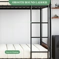thumbnail image 5 of M optimized Metal Bunk Bed Twin Over Twin, Heavy Duty Twin Size Convertible Bunk Bed with Guardrail & Ladders, Noise Free, No Box Spring Needed, 5 of 8