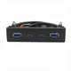 thumbnail image 3 of Concentrador de disquete USB 3.2 GEN2 TIPO C de 10 Gbps con panel de 3,5 pulgadas, 19 pines a puerto C, reversible, enchufable, 3 of 7