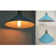 thumbnail image 5 of FSLiving Socket Pendant Light with 15ft Plug-in UL Dimmable Cord Macaron Blue Iron Lampshade Light Fixtures Nordic Minimalist Loft Style Lamps for Dining Room,Bulbs Not Included - 1 Pack, 5 of 7