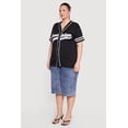 thumbnail image 3 of Women's Plus Size Brooklyn Baseball Jersey, 3 of 4