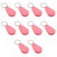 thumbnail image 1 of Jumpingount 10 Uds llavero Simple sólido en forma de gota llaves anillo colgante botón claro adorno navideño bolsas mujeres hombres Ropa, zapatos y accesorios Miscelánea Rojo, 1 of 6