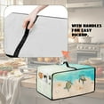 thumbnail image 5 of Renewold Countertop Appliance Cover for Toaster Oven Linen-Like Polyester Convection Oven Air Fryer Small Appliance Protector Kitchen Accessories, 20.5 x 16.5 x 10 Inches, Beach Sea Turtle, 5 of 7