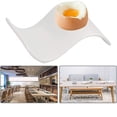 thumbnail image 4 of Jinsinto 4 pcs egg cups porcelain egg stand eggshell, 13.5x8x3.5cm (white), 4 of 5