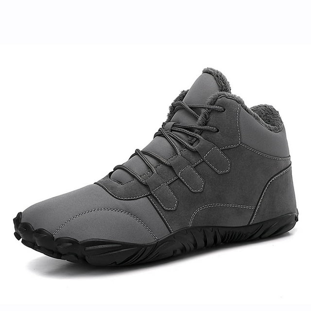 LSLJS Man Solid Color Drawstring Warm Cotton Boots Fleecing Intensification Snow Boots, Mens Boots, Gift for Men