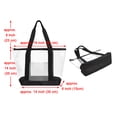 thumbnail image 4 of TOPTIE Waterproof Clear PVC Shoulder Bag with Zipper Beach Concert Tote, 4 of 7